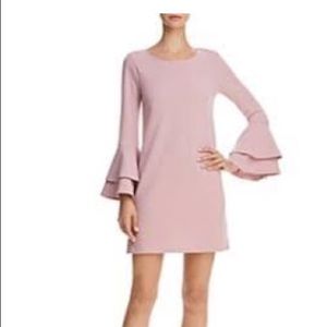Rose bell sleeve dress